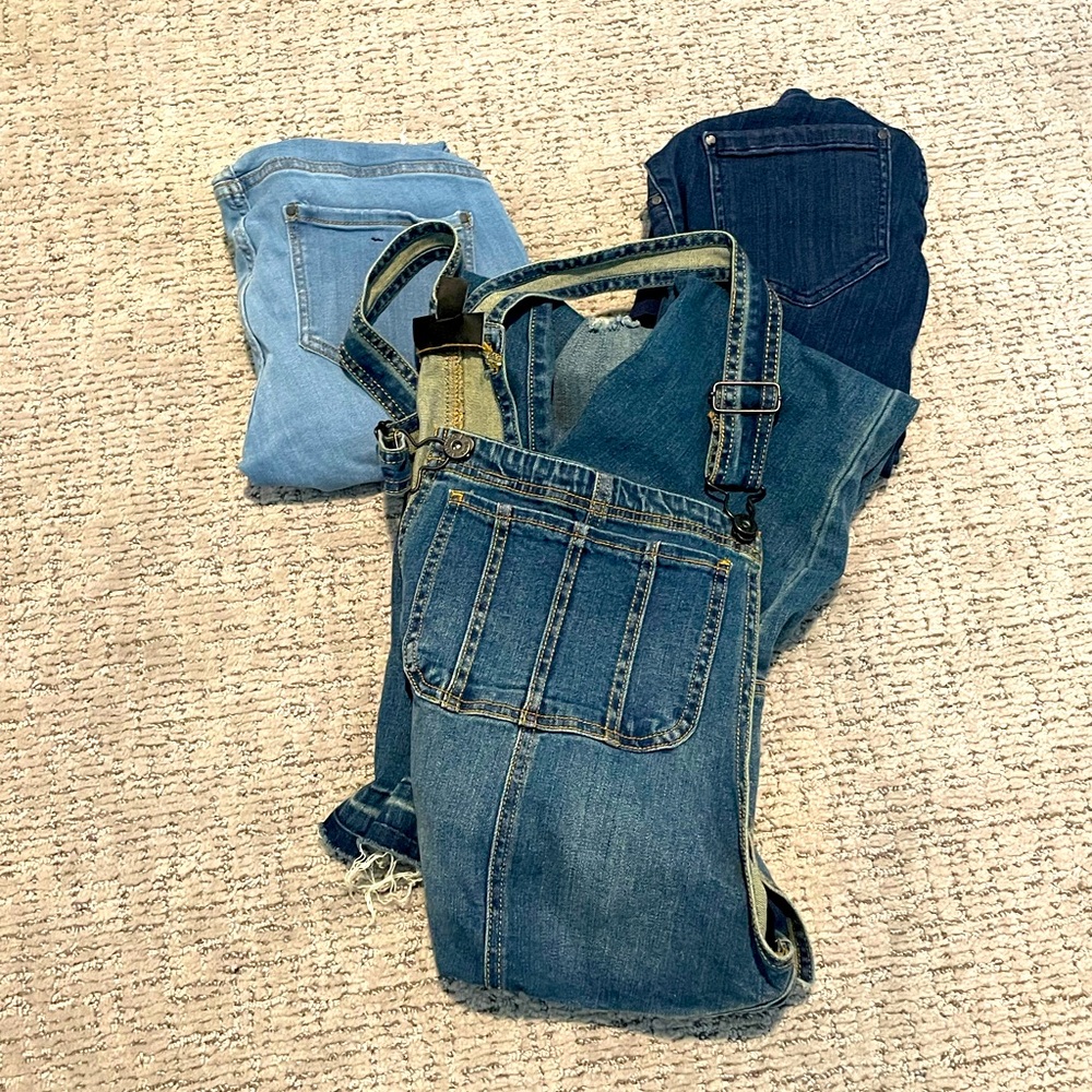 Maternity Denim Haul — 2 Jeans, 1 Overalls